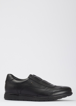 Черные кроссовки Roberto Serpentini из натуральной кожи, фото