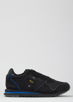 Черные кроссовки Blauer с контрастными деталями, фото