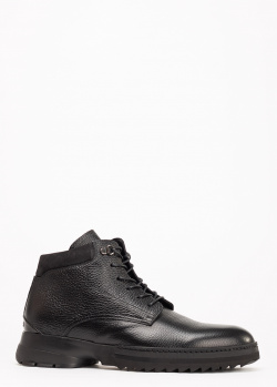 Черные ботинки Gianfranco Butteri утепленные мехом, фото