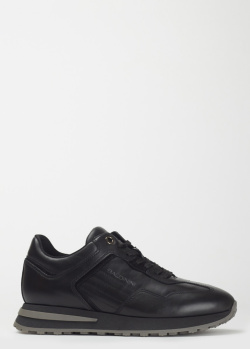 Шкіряні кросівки Baldinini чорного кольору, фото