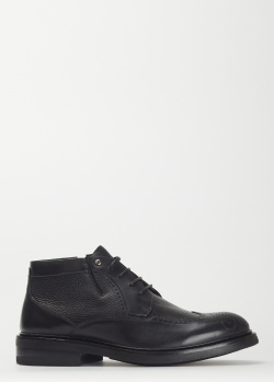 Зимние ботинки Mario Bruni из гладкой и зернистой кожи, фото