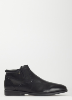 Ботинки из кожи Giampiero Nicola черного цвета, фото