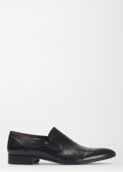Мужские туфли Mario Bruni из черной кожи, фото