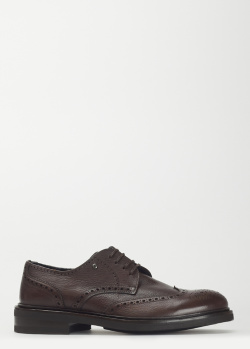 Туфлі-броги Mario Bruni з коричневої шкіри, фото