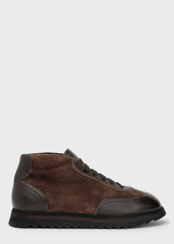 Замшеві черевики Doucal's коричневого кольору, фото