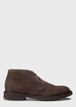 Замшевые туфли Doucal's коричневого цвета, фото