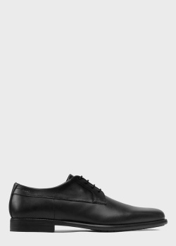 Туфлі зі шкіри Hugo Boss Hugo чорного кольору, фото