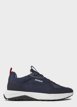 Синие кроссовки Hugo Boss Hugo на шнуровке, фото