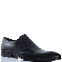 Шкіряні туфлі без шнурівки Mirko Ciccioli чорного кольору, фото