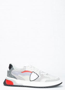 Кросівки Philippe Model із замшевими вставками, фото