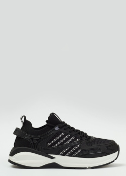 Кросівки на шнурівці Dsquared2 чорного кольору, фото