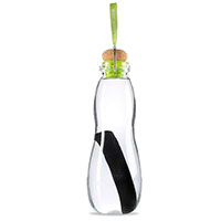 Еко-пляшка скляна Eau Good 650мл із зеленою стрічкою, фото