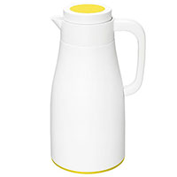 Термос PO Selected Evo-Dewar Vacuum 1л білий з жовтим, фото