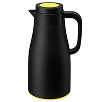 Термос PO Selected Evo-Dewar Vacuum 1л чорний з жовтим, фото