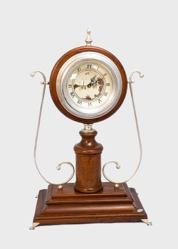Настольные деревянные часы Capanni 65см в антикварном стиле, фото