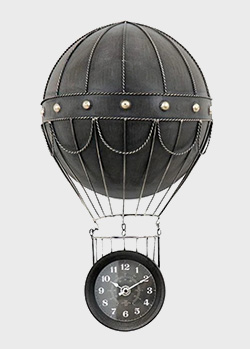 Настенные часы Loft Clocks & Co Jacques в виде воздушного шара, фото