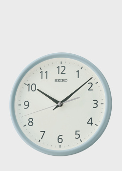Голубые настенные часы Seiko, фото