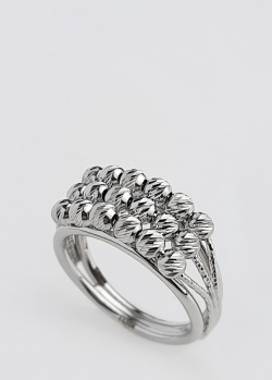 Широкое кольцо Itisi Threads and drop с алмазной гранью, фото