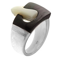 Серебряное кольцо Chimento Avantgarde с перламутром, фото
