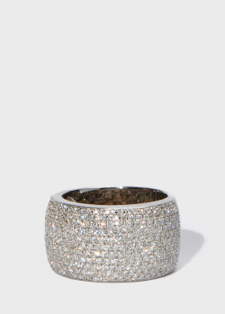 Широкое кольцо Zarina Sparkling Eyes в бриллиантах (1,74 ct), фото