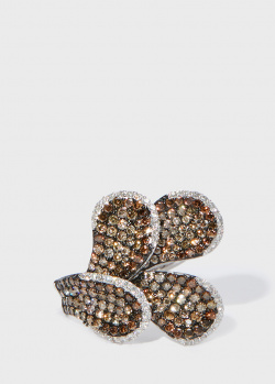 Коктейльное кольцо Zarina Fresky в бриллиантах (2,09 ct), фото