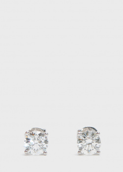 Пусети Zarina One Love з діамантами (1,41 ct), фото