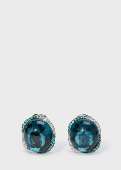Zarina by Roman Bayand сережки з топазами з діамантами та турмалінами, фото