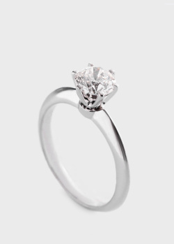 Помолвочное кольцо с бриллиантом 1ct, фото