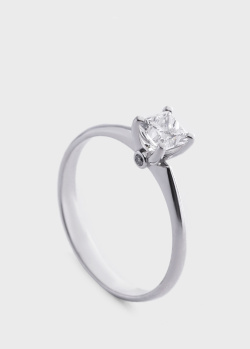 Помолвочное кольцо с бриллиантами, фото