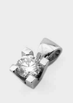Підвіска з білого золота з діамантом, фото