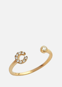 Перстень із рожевого золота Crivelli Light з діамантами., фото