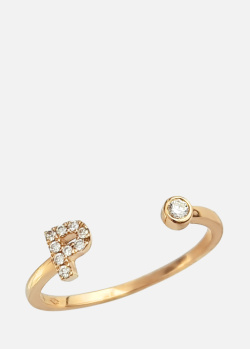 Разомкнутое золотое кольцо Crivelli Light с бриллиантами, фото