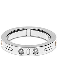 Мужское кольцо Baraka Diamonds из белого золота с белыми бриллиантами, фото
