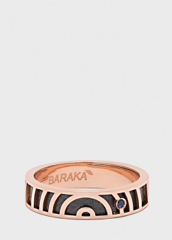 Кольцо с сапфиром Baraka Meteorite Collection из розового золота, фото
