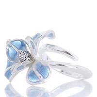Двойное кольцо Misis Gemina с цветком, фото