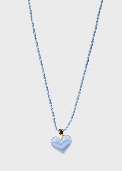 Колье Lalique Amoureuse Beaucoup с синим сердцем, фото