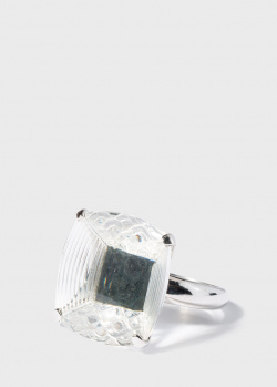 Крупное кольцо Lalique Art Deco с алмазной гранью, фото