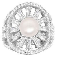 Кольцо APM Monaco Glamour с жемчугом, фото