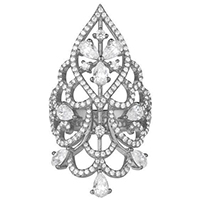 Кольцо APM Monaco Glamour в форме груши, фото