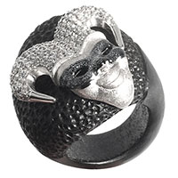 Серебряное кольцо Misis Казанова с цирконами, фото