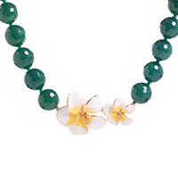 Ожерелье Misis Everglades с зеленым агатом, фото