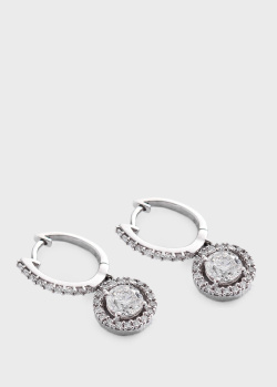 Сережки-підвіски з діамантами (1,87 ct), фото