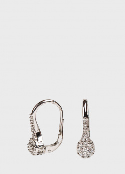 Сережки з діамантами Ponte Vecchio з білого золота., фото