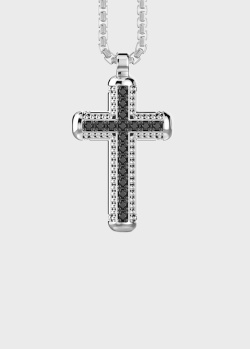Цепочка с крестиком Zancan Cosmopolitan из серебра со шпинелью, фото