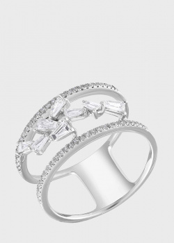 Широкое кольцо с бриллиантами 0,528ct, фото