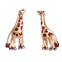 Серебряные серьги Misis в форме жирафов, фото
