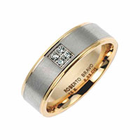 Обручальное кольцо Roberto Bravo Amore Infinito из желтого золота , фото