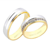 Обручальное кольцо Roberto Bravo Amore Infinito золотое , фото