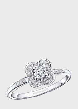 Перстень з діамантами Mauboussin Chance of Love з білого золота, фото