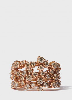 Тройное золотое кольцо Antonellis в бриллиантах (2,19ct), фото